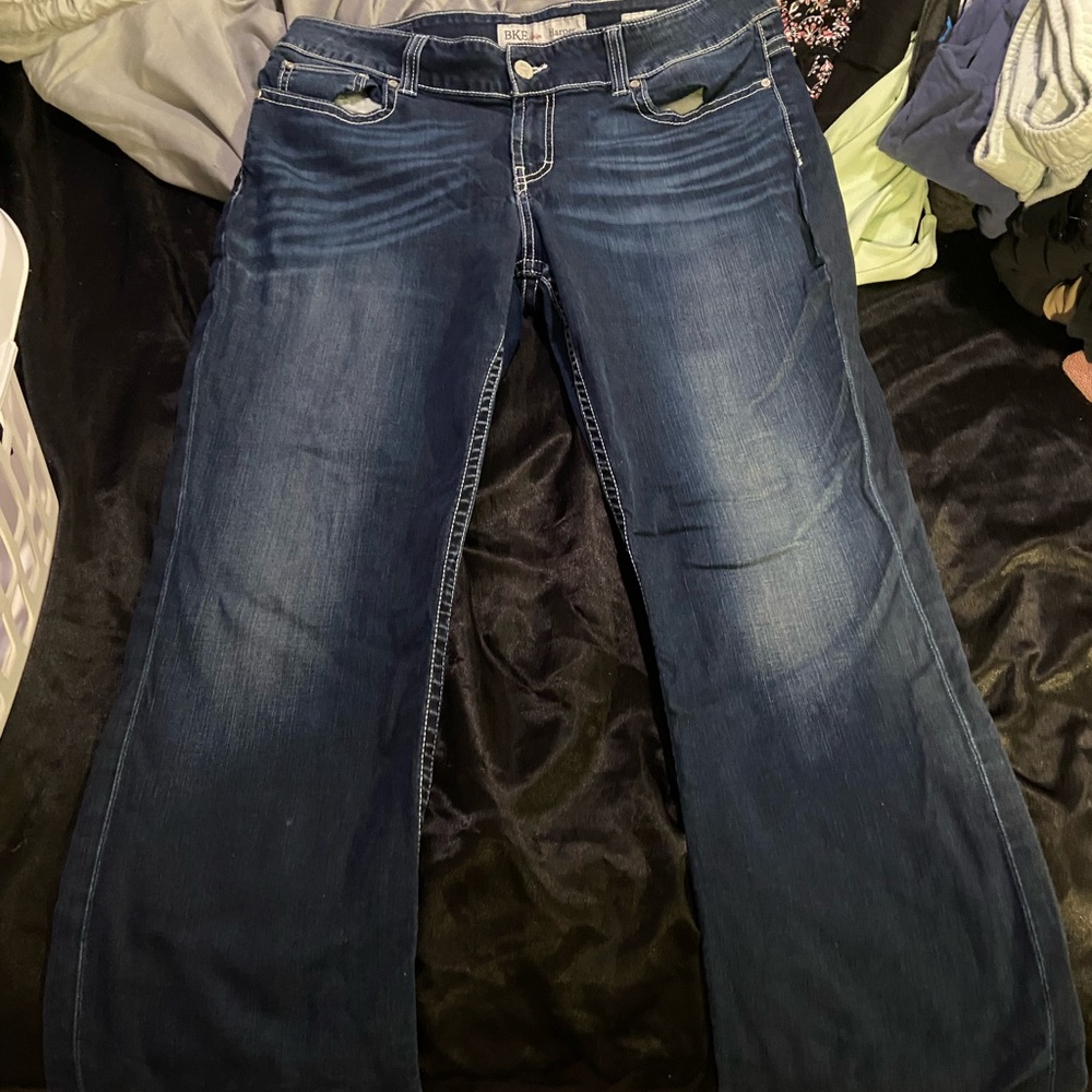 BKE Dark Blue Flare Jeans